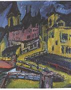 Ernst Ludwig Kirchner Pfortensteg in Chemnitz Spain oil painting artist